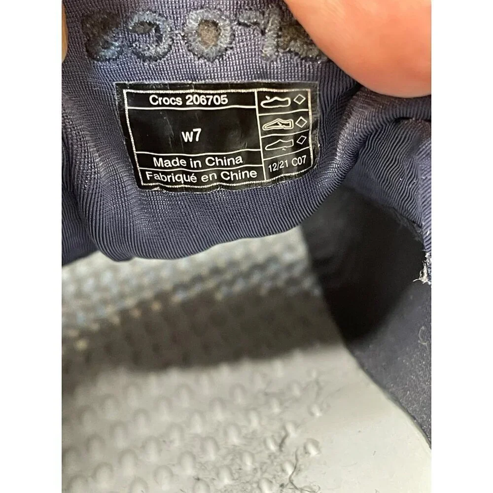 Crocs Womens Literide 360 Pacer Navy Blue Water shoes Size 7